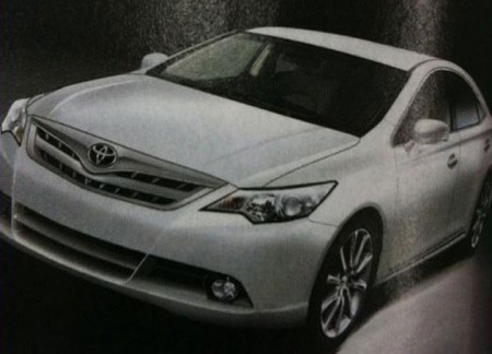 Шпионские снимки Toyota Camry образца 2012 года