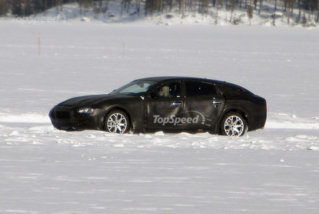 Maserati Quattroporte проходит снежные испытания 