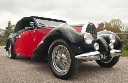 Bugatti Type 57 будет выставлен на аукцион