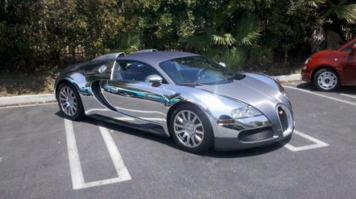 Реппер Flo Rida хромировал свой Bugatti Veyron