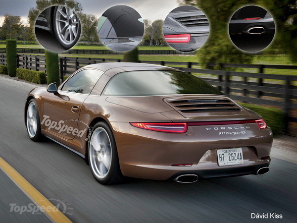 В сети появился первый рендер Porsche Targa 