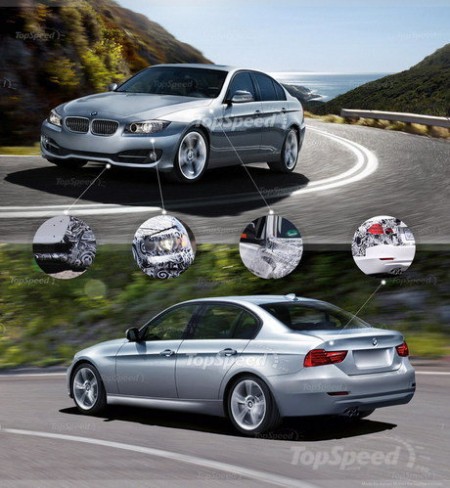 Наброски BMW 3-Series модельного ряда 2012 года