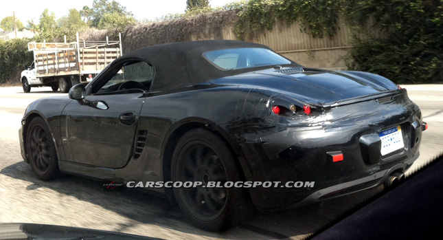 Porsche Boxster 2013 замечен в Лос-Анджелесе