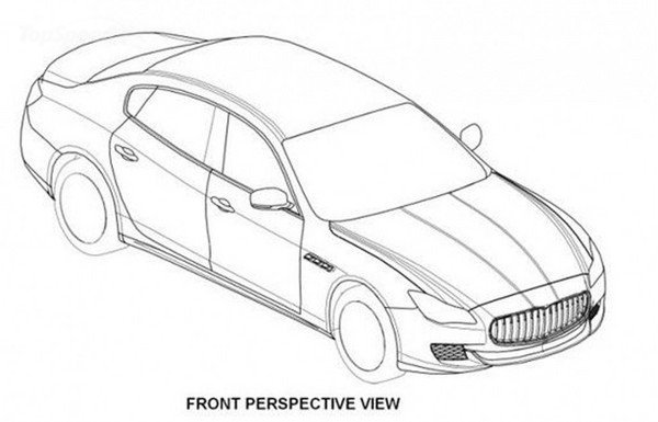 Наброски нового Maserati Quattroporte проникли в сеть 