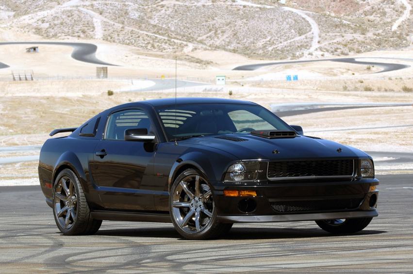 Авто обои Ford Saleen Dark Horse Mustang 2009