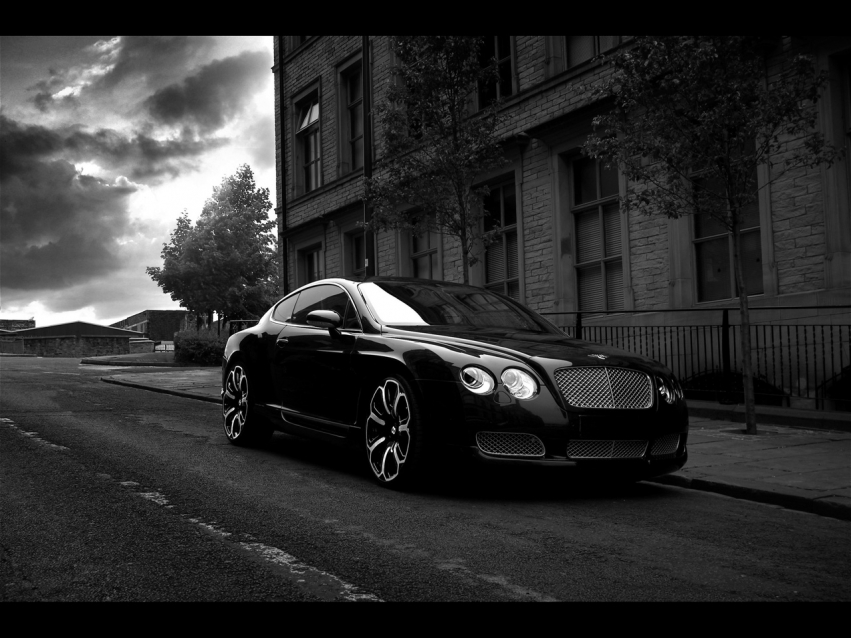 Авто обои Bentley 2008 Project Kahn Bentley GTS Black Edition