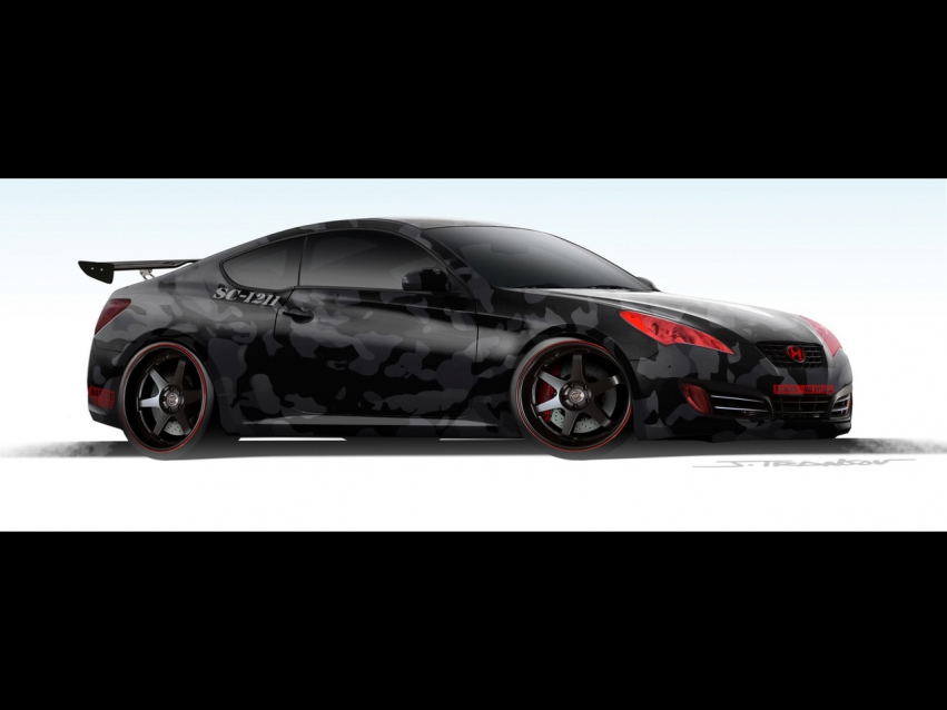 Авто обои Hyundai Hyundai Street Concepts Genesis Coupe 2010