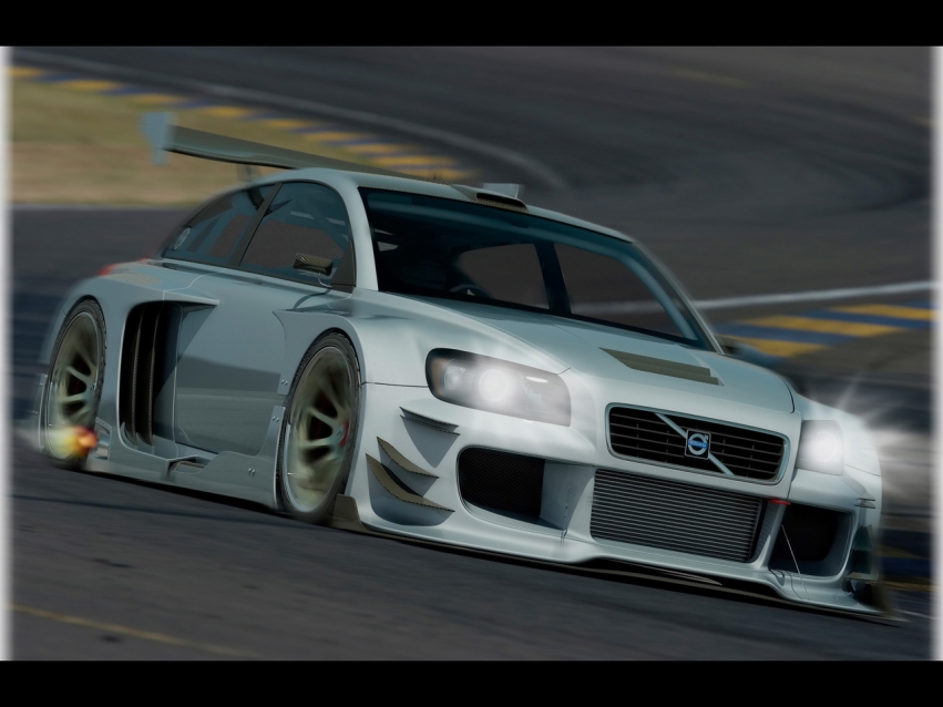 Авто обои Volvo Volvo C30 Racer from Vizualtech Design 2009