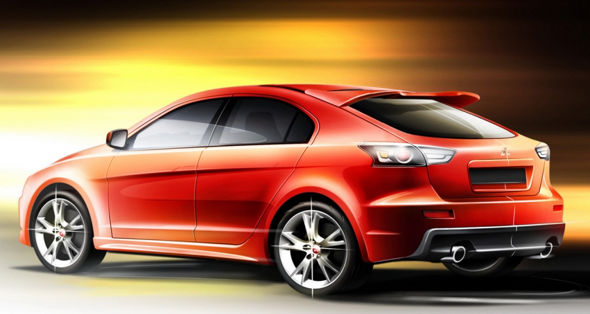 Авто обои Mitsubishi Mitsubishi Lancer Sportback Concept