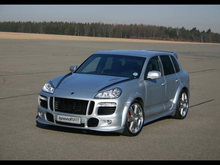 Авто обои Porsche 2008 speedART Titan BTR 550 Porsche Cayenne Turbo