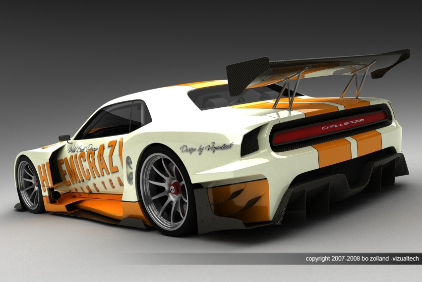 Авто обои Dodge Dodge Challenger Vizualtech LeMans-ready