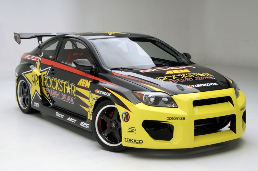 Авто обои Scion Formula D AEM/Rockstar tC 2009