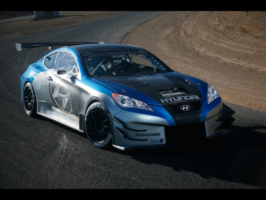 Авто обои Hyundai Hyundai Rhys Millen Racing Genesis Coupe 2010