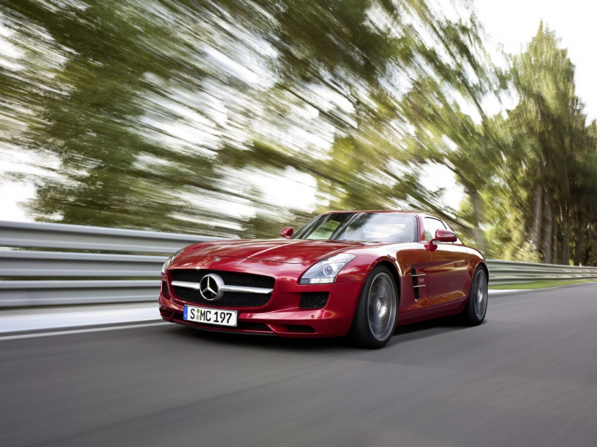 Авто обои Mercedes-Benz SLS AMG 2010