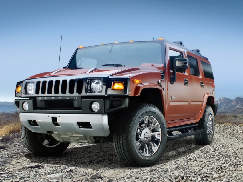 Авто обои Hummer H2 Black Chrome Limited Edition 2009