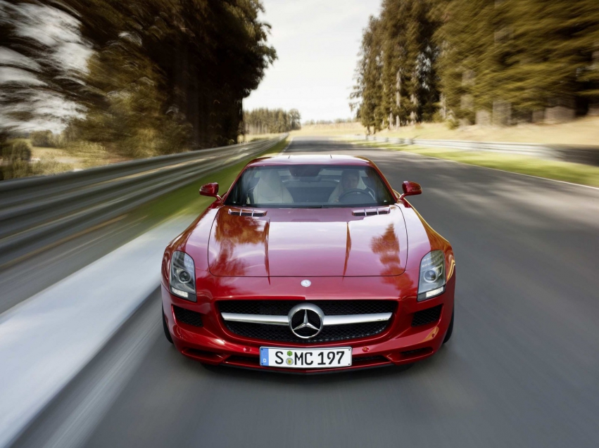 Авто обои Mercedes-Benz SLS AMG 2010