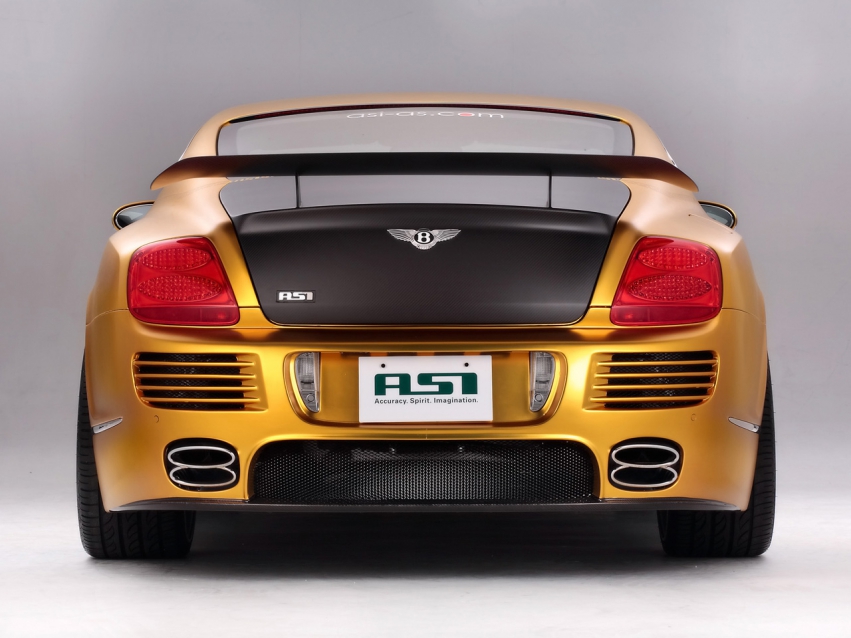 Авто обои Bentley 2008 ASI Bentley W66 GTS Gold
