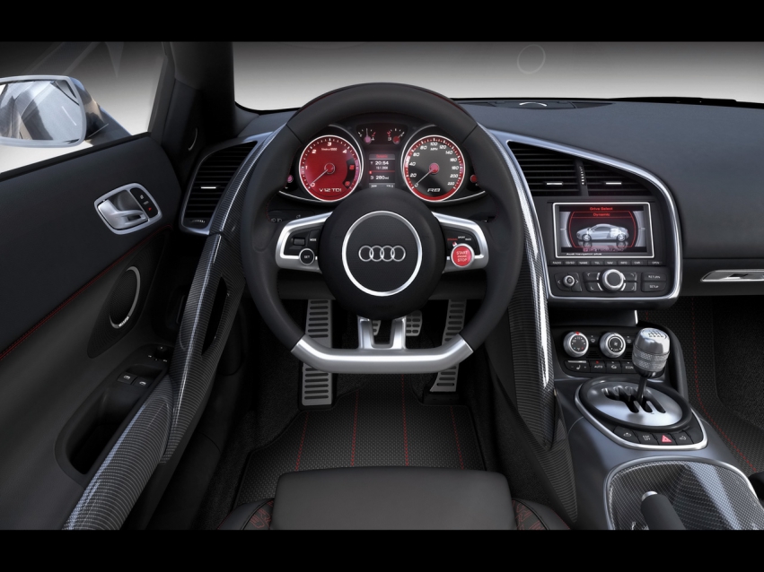 Авто обои Audi 2008 Audi R8 V12 TDI