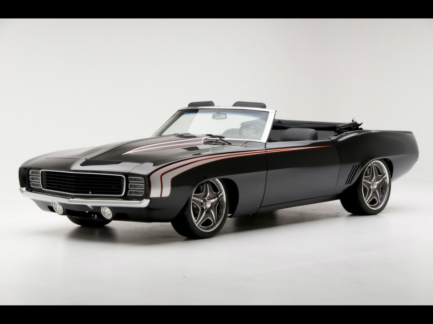 Авто обои Chevrolet 1969 Chevrolet Camaro Convertible Supercar by Modern Muscle