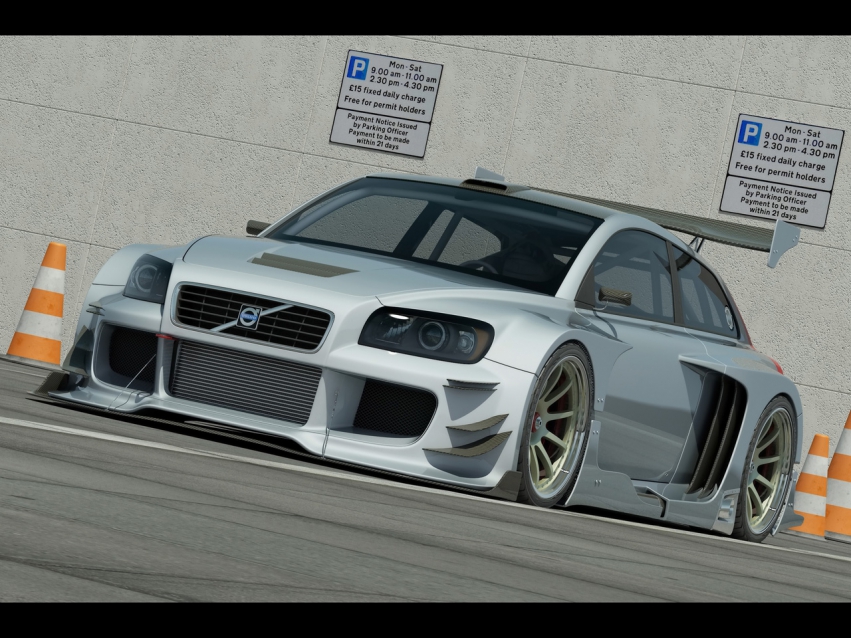 Авто обои Volvo Volvo C30 Racer from Vizualtech Design 2009