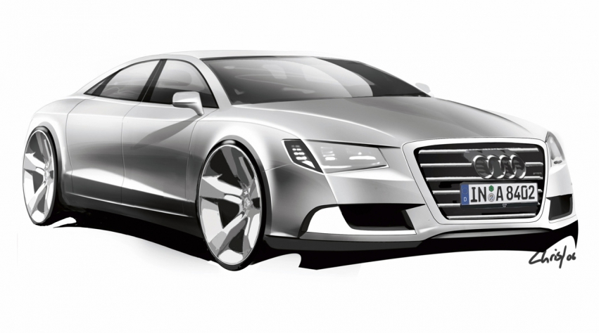 Авто обои Audi A8 2011