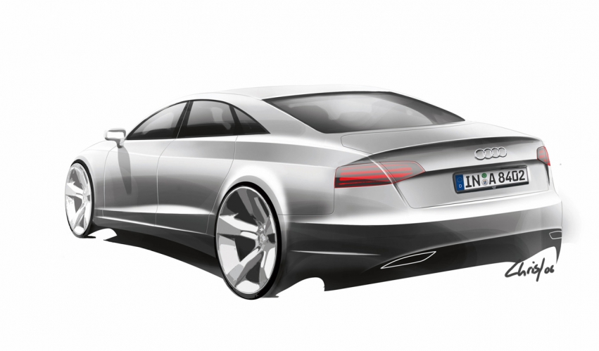 Авто обои Audi A8 2011