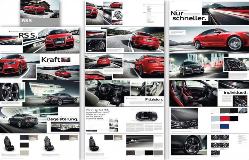 Авто обои Audi RS5 leaked brochure images