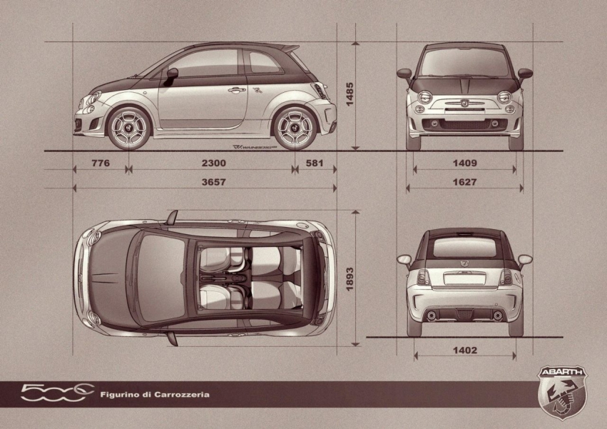 Авто обои Fiat Abarth Punto Evo и Abarth 500C