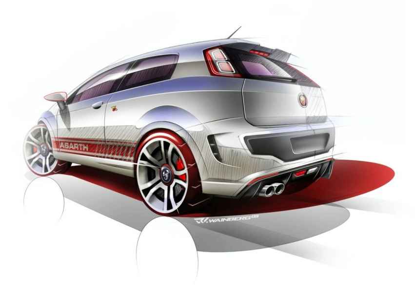 Авто обои Fiat Abarth Punto Evo и Abarth 500C