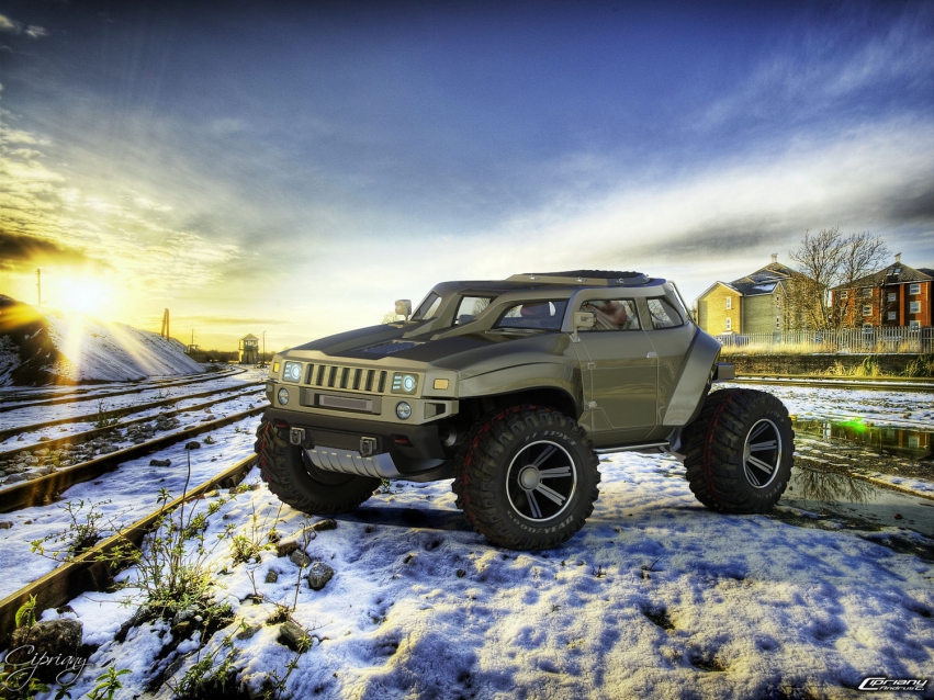 Авто обои Hummer HB Compact Off Roader Design Concept 