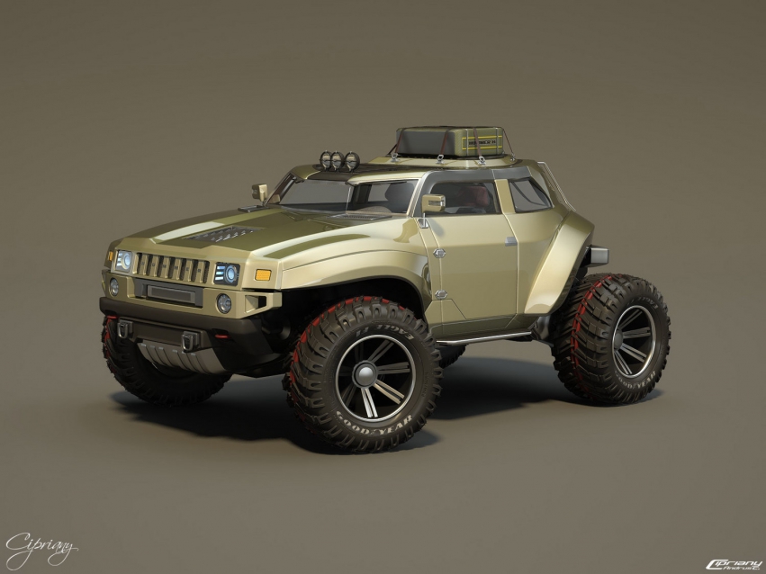 Авто обои Hummer HB Compact Off Roader Design Concept 