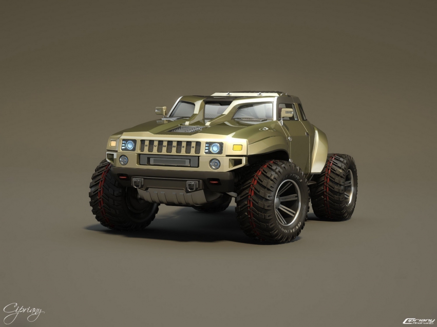 Авто обои Hummer HB Compact Off Roader Design Concept 