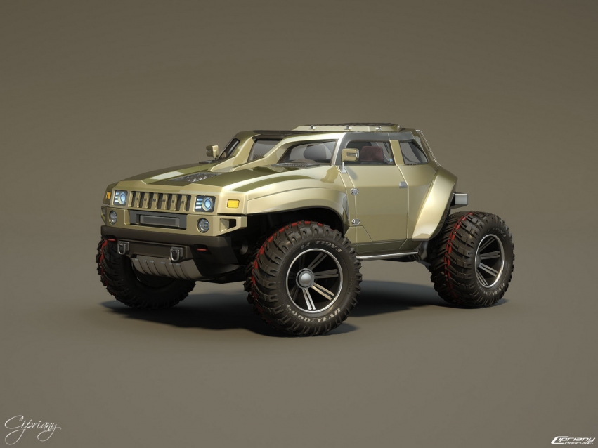 Авто обои Hummer HB Compact Off Roader Design Concept 