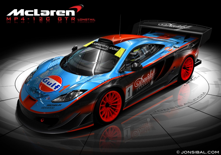 Авто обои McLaren MP4-12C GTR Longtail