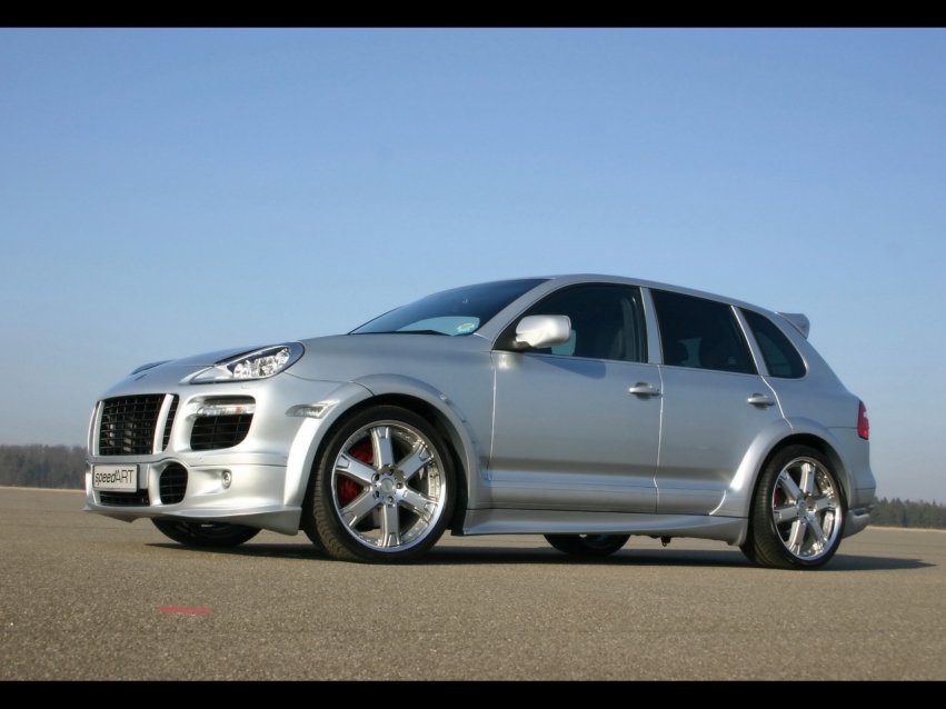 Авто обои Porsche 2008 speedART Titan BTR 550 Porsche Cayenne Turbo