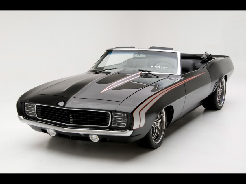 Авто обои Chevrolet 1969 Chevrolet Camaro Convertible Supercar by Modern Muscle