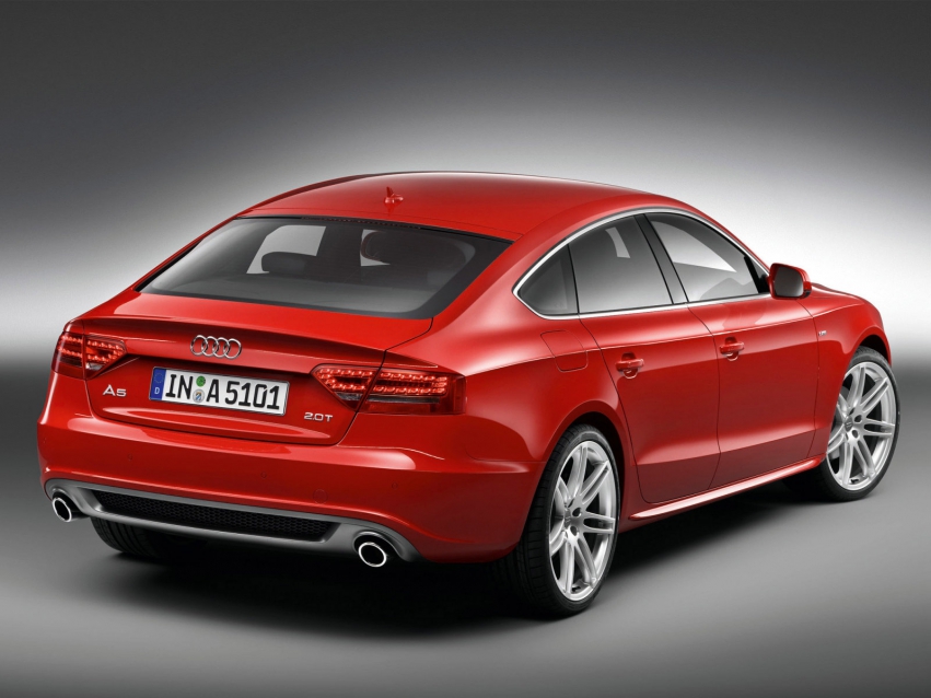 Авто обои Audi A5 Sportback Hatchback 2009