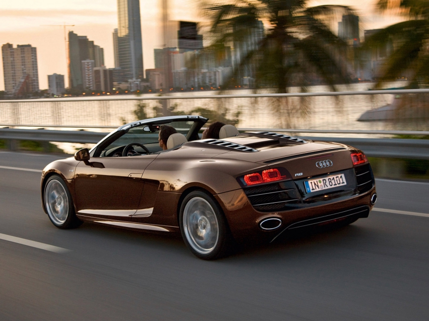 Авто обои Audi R8 Spyder 2010-...