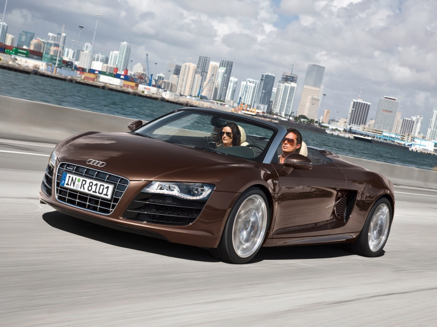 Авто обои Audi R8 Spyder 2010-...