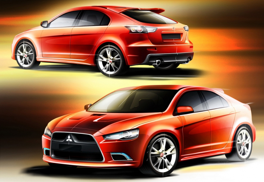 Авто обои Mitsubishi Mitsubishi Lancer Sportback Concept