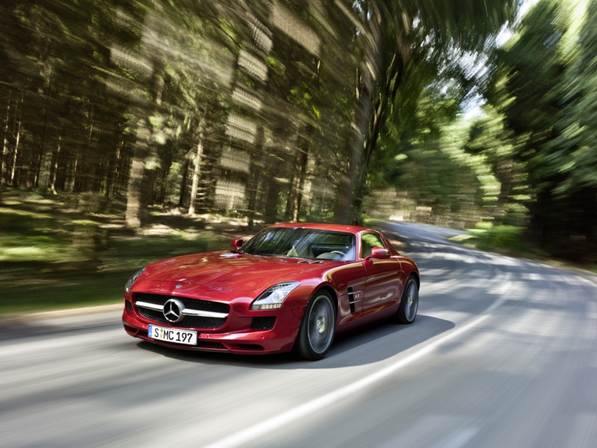 Авто обои Mercedes-Benz SLS AMG 2010