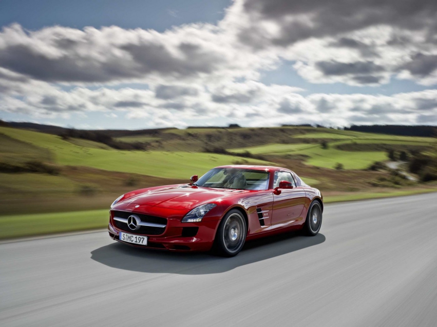 Авто обои Mercedes-Benz SLS AMG 2010