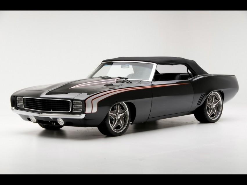 Авто обои Chevrolet 1969 Chevrolet Camaro Convertible Supercar by Modern Muscle