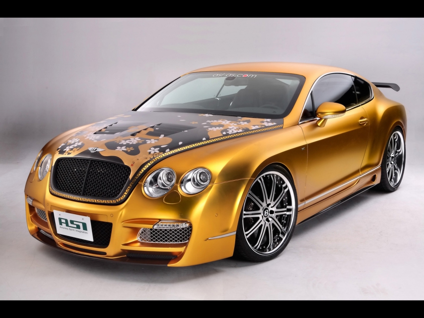 Авто обои Bentley 2008 ASI Bentley W66 GTS Gold
