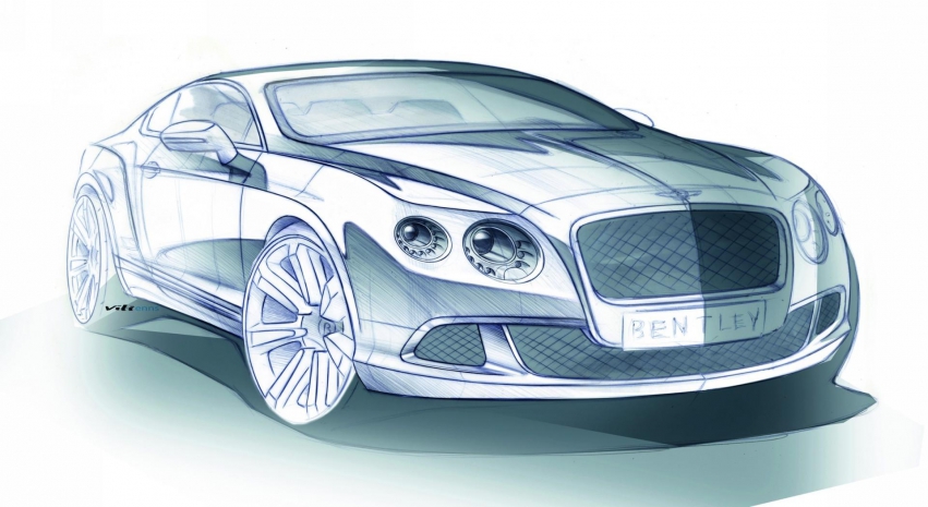 Авто обои Bentley Continental GT 2012