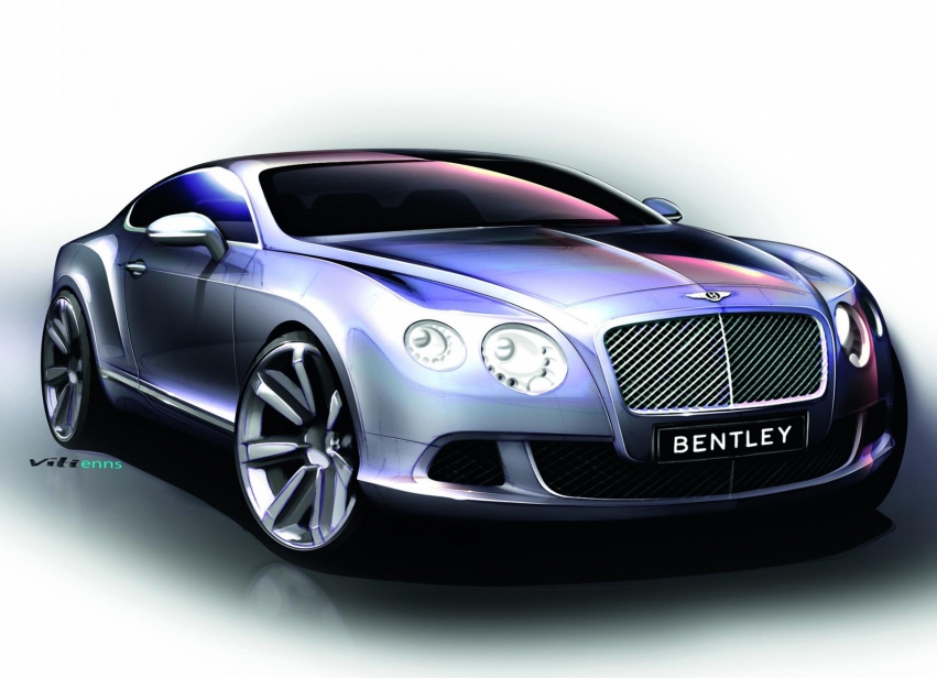 Авто обои Bentley Continental GT 2012