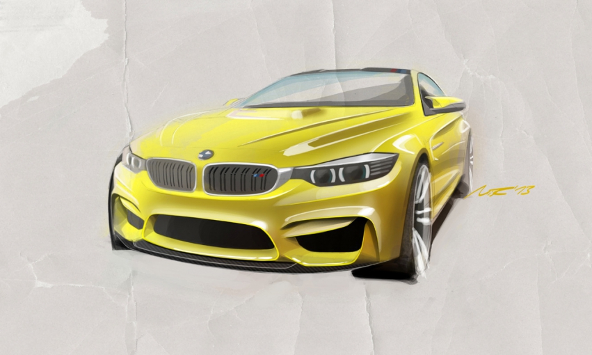 Авто обои BMW M4 Coupe Concept 2014