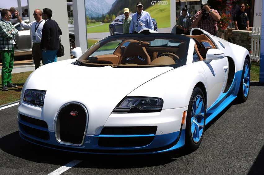 Авто обои Bugatti Veyron 16.4 Grand Sport Vitesse: Monterey 2012