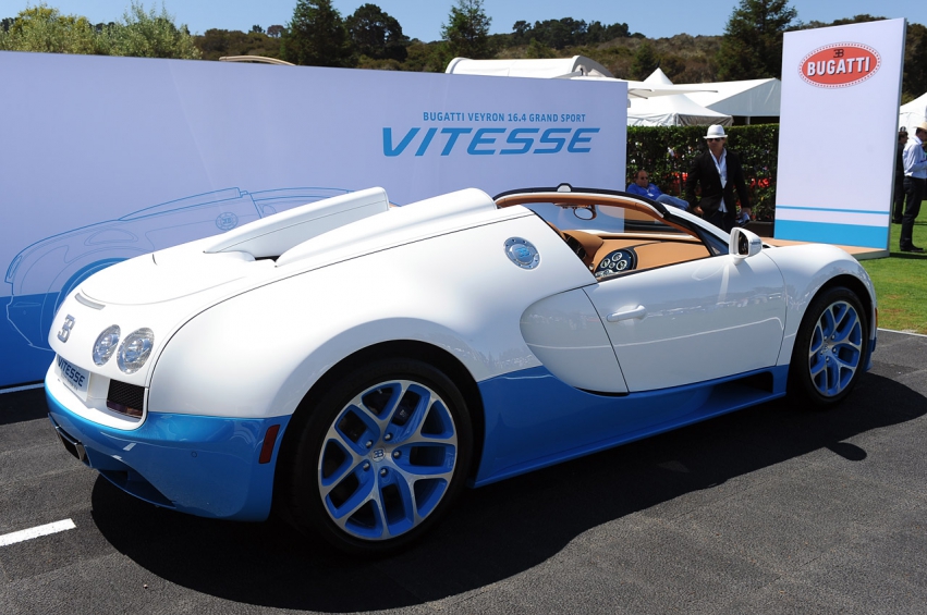 Авто обои Bugatti Veyron 16.4 Grand Sport Vitesse: Monterey 2012