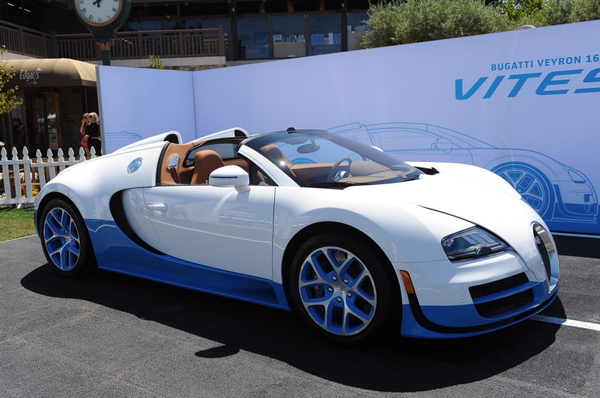 Авто обои Bugatti Veyron 16.4 Grand Sport Vitesse: Monterey 2012